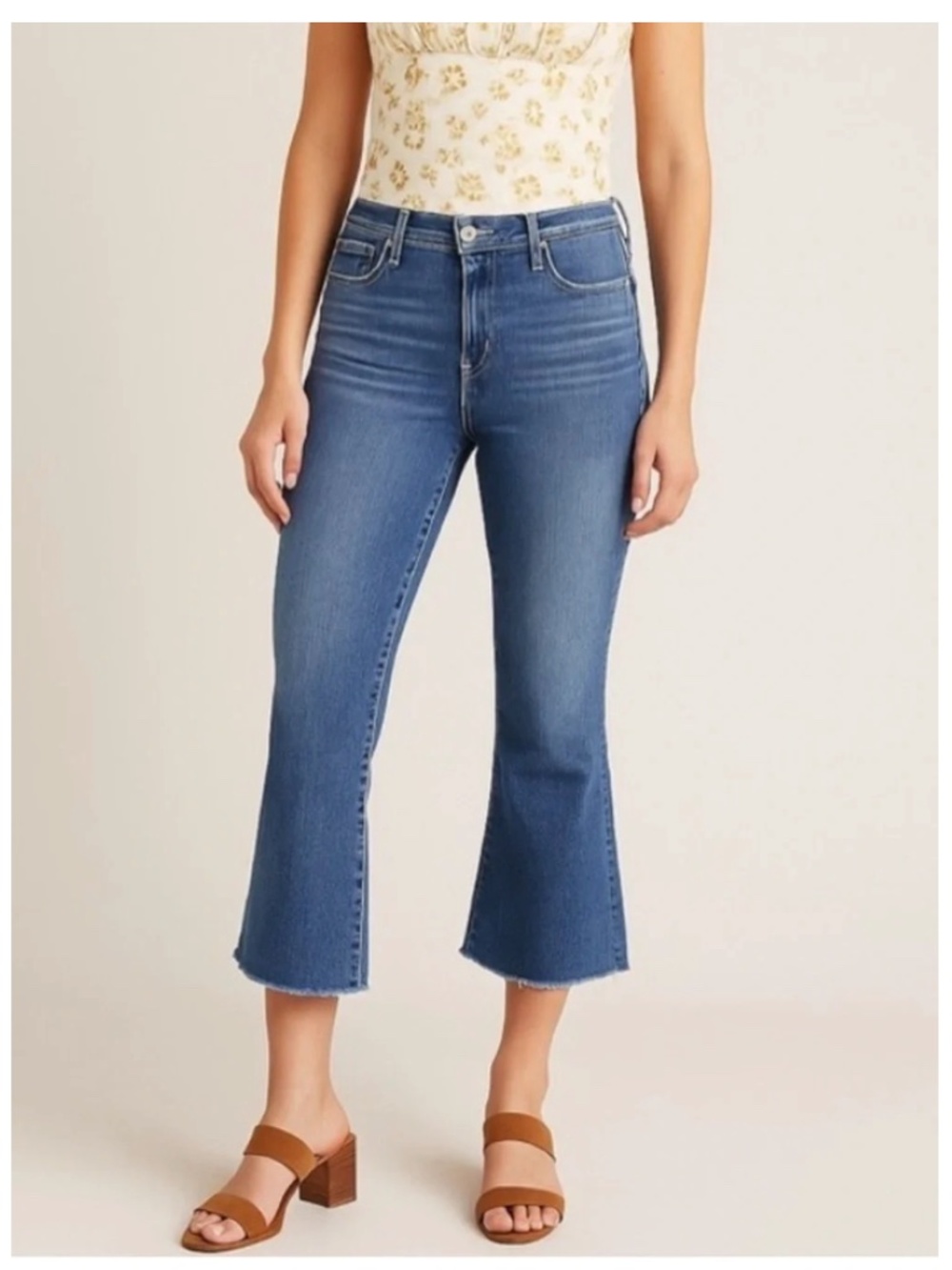 PAIGE Rory Crop Flare Jeans Zaylee Size 32